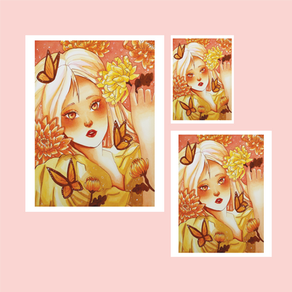 "Chrysanthemum" Fantasy Art Print