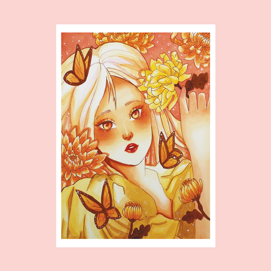 "Chrysanthemum" Fantasy Art Print