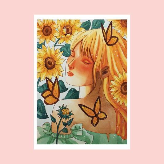 "Sunflower" Fantasy Art Print